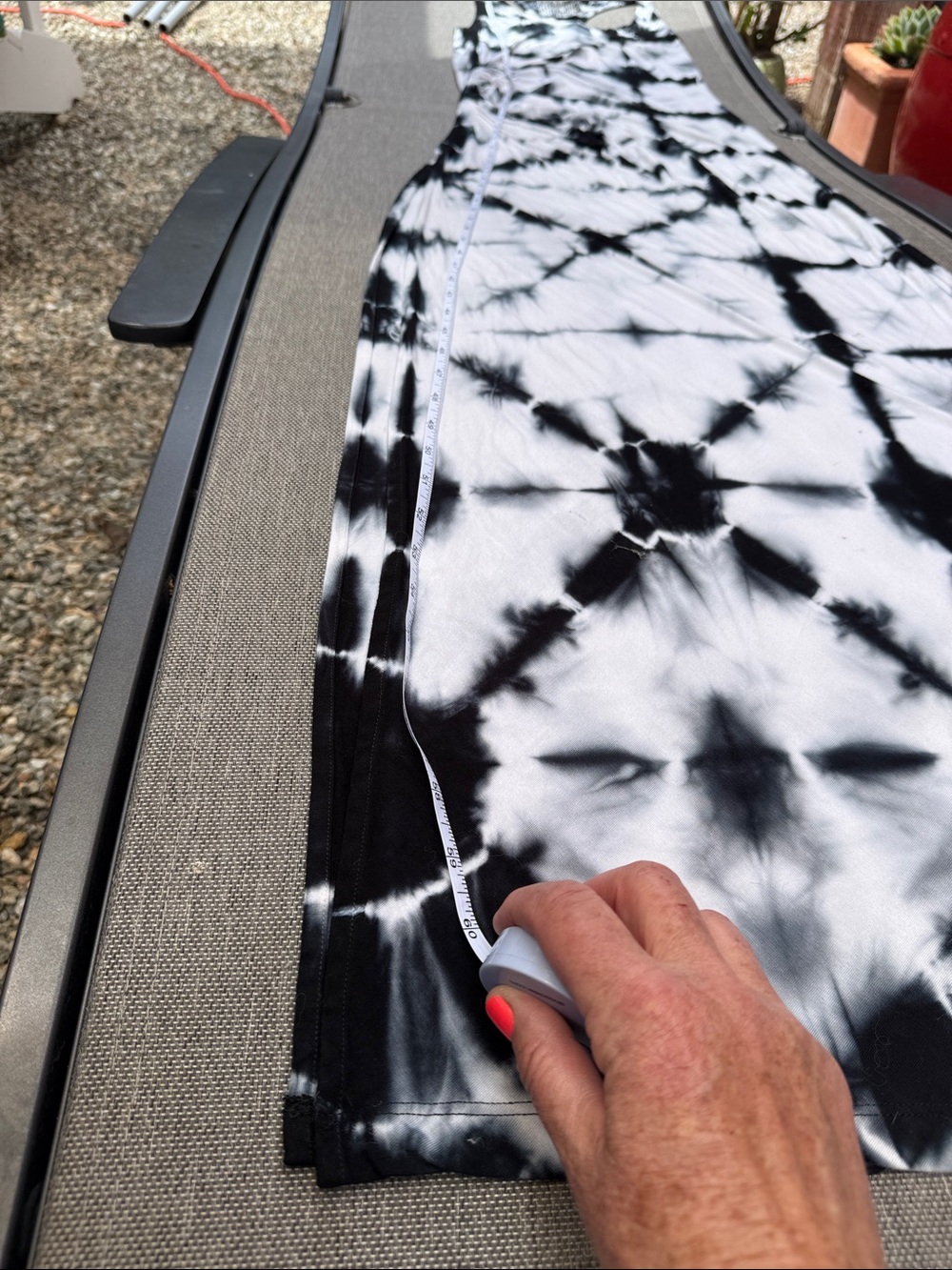 Young Fabulous & Broke Black and White Tie-Dye Maxi Dress - Picture 6 of 8
